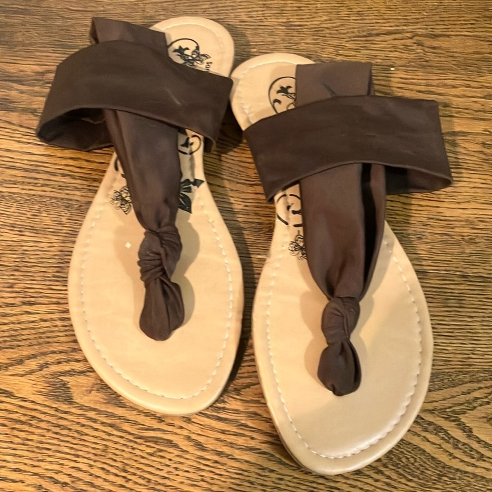 Sandalias Melanie ribbon flats size 9